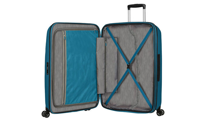Interior organisation with extra zipped apron pocket