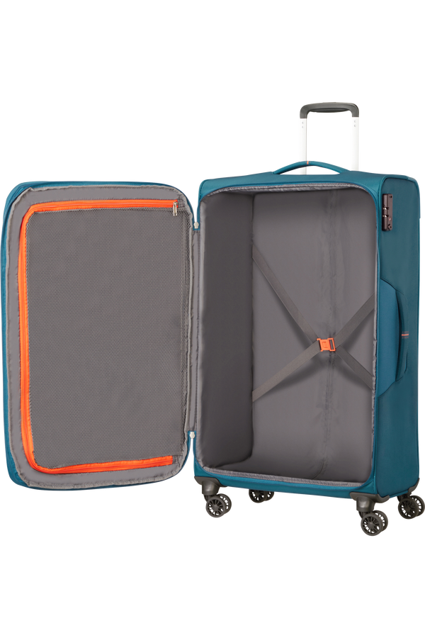 American Tourister Crosstrack Spinner Expandable 79cm  Navy/Orange