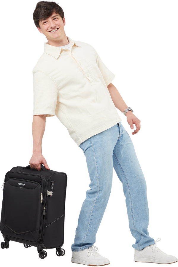 American Tourister SummerRide Spinner S EXP TSA 55cm Black American Tourister SummerRide Spinner S EXP TSA 55cm Black