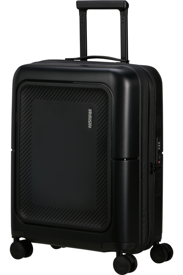 American Tourister DashPop Spinner Expandable TSA 55cm True Black American Tourister DashPop Spinner Expandable TSA 55cm True Black