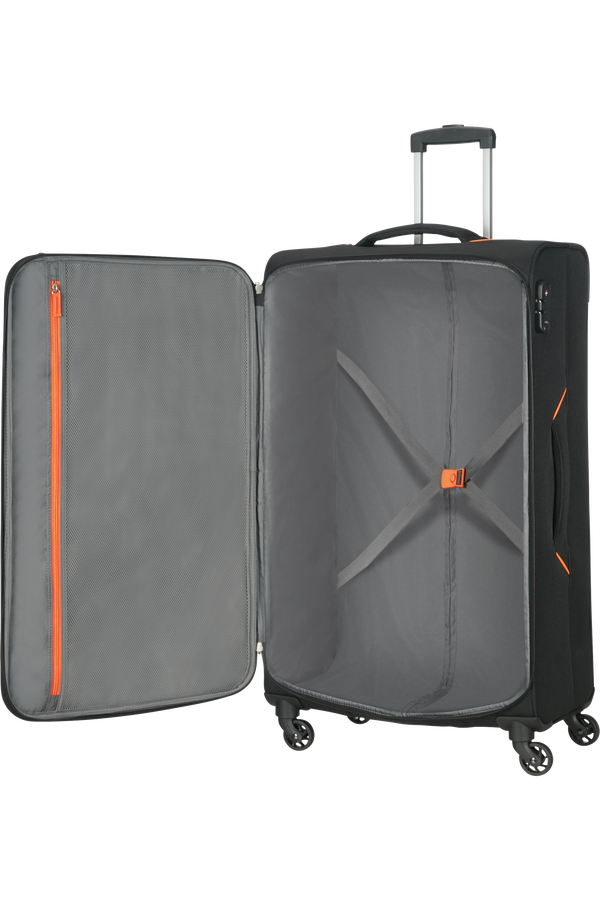 American Tourister Summer Session Spinner TSA L  Black/Orange