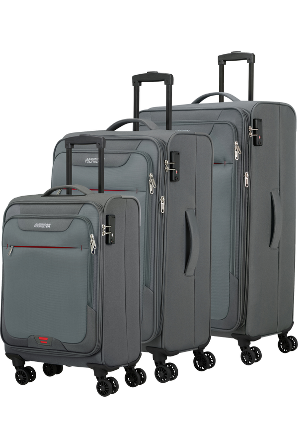American Tourister Street Roll 3 Pc Set B  Grey