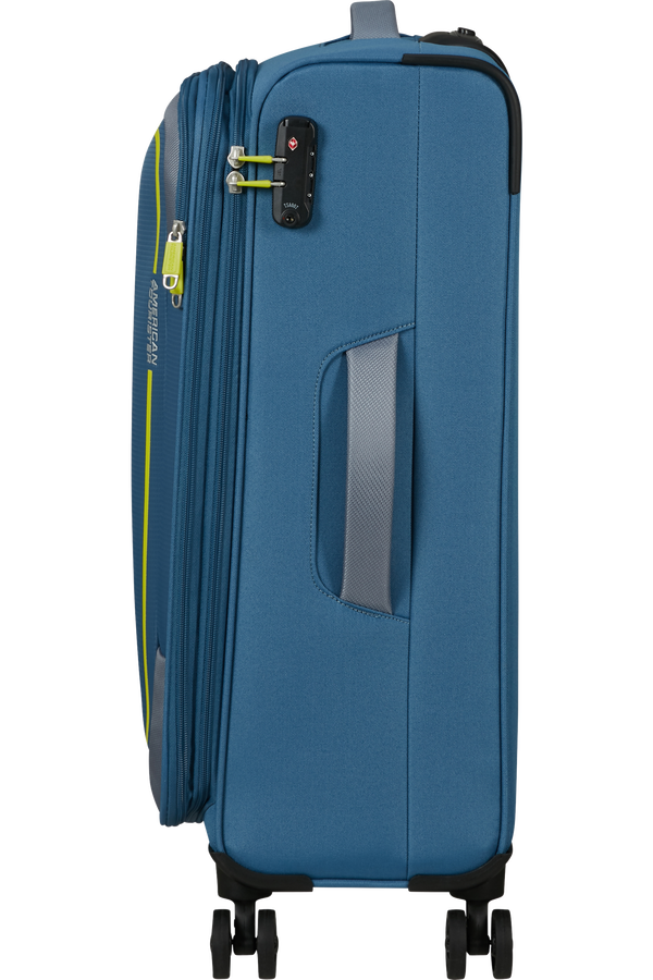 American Tourister Pulsonic Spinner Expandable 68 cm  Coronet Blue