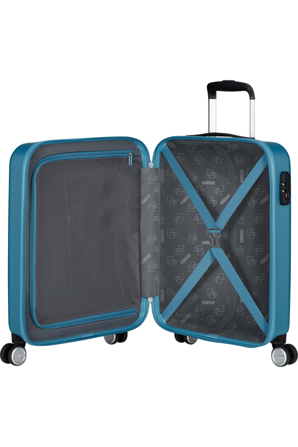 American Tourister Astrobeam Spinner TSA 55cm  Icy Aqua American Tourister Astrobeam Spinner TSA 55cm  Icy Aqua
