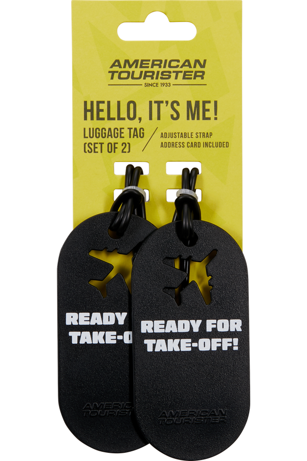 Fun Tags Luggage Tag &ndash; Set of 2 pcs | American Tourister American Tourist. Ta Luggage Tag X2 Fun  Ready For Take-Off