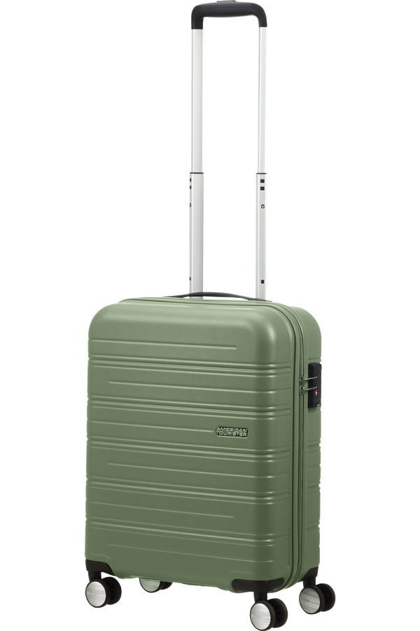 High Turn 55cm Spinner 4 wheels Green American Tourister UK