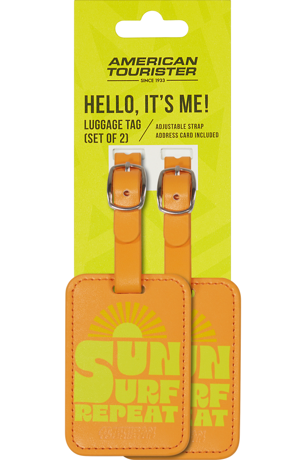 American Tourister American Tourist. Ta Luggage Tag X2 Print  Sun Surf Repeat