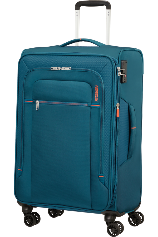 American Tourister Crosstrack Spinner Expandable 67cm  Navy/Orange