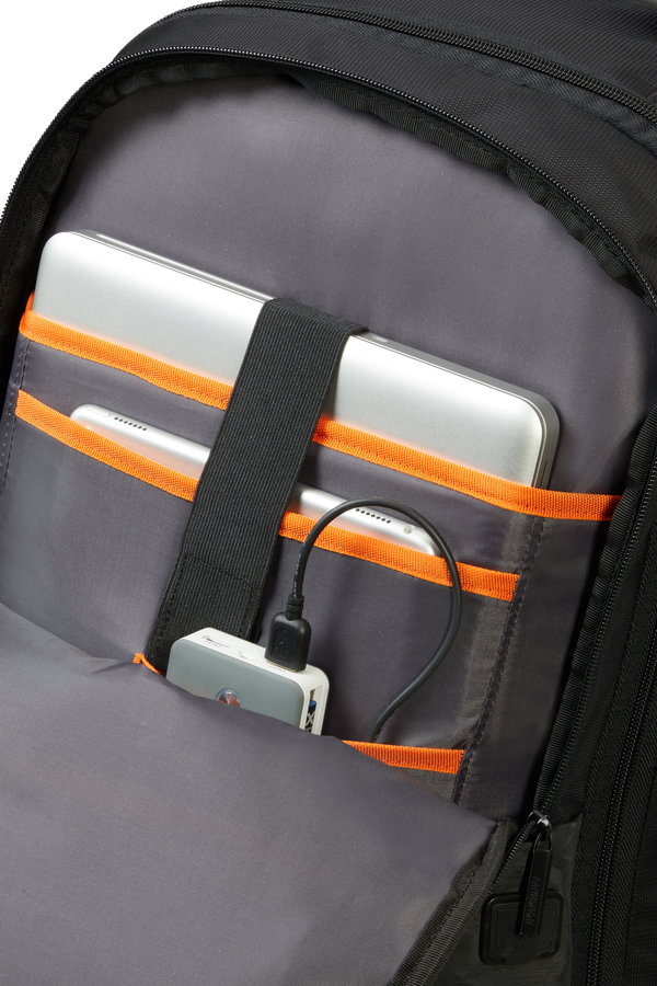 American Tourister At Work Laptop Backpack with Wheels Camo 15.6'  Black