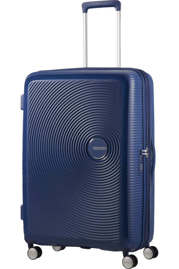 American Tourister Soundbox Spinner Expandable 77cm Midnight Navy American Tourister Soundbox Spinner Expandable 77cm Midnight Navy