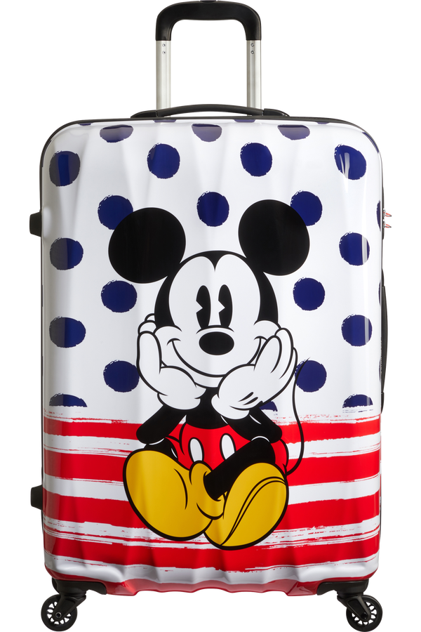 American Tourister Disney Legends Spinner 75cm  Mickey Blue Dots