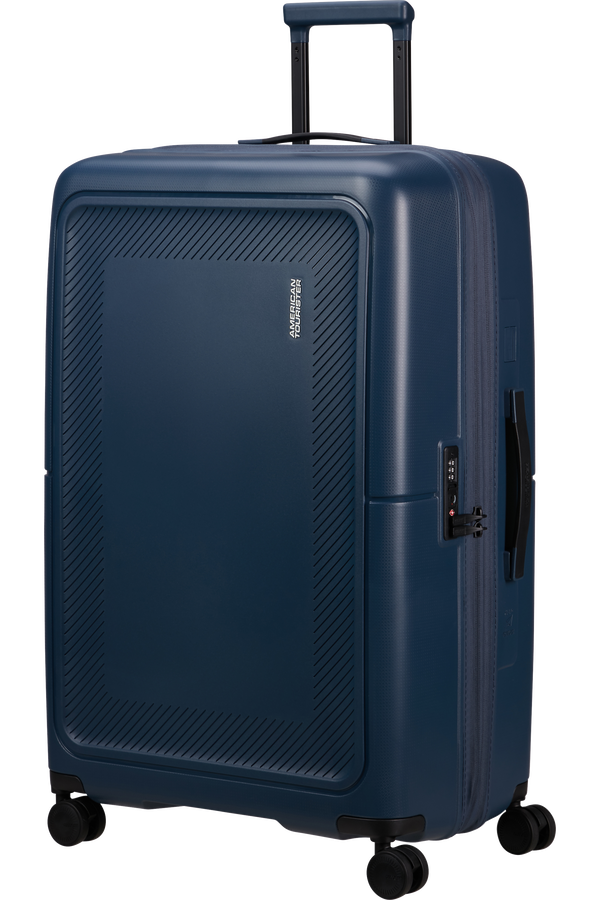 American Tourister DashPop Spinner Expandable TSA 77cm Midnight Blue American Tourister DashPop Spinner Expandable TSA 77cm Midnight Blue