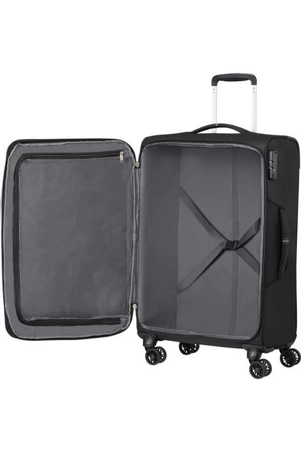 American Tourister Crosstrack Spinner Expandable 67cm  Black/Grey