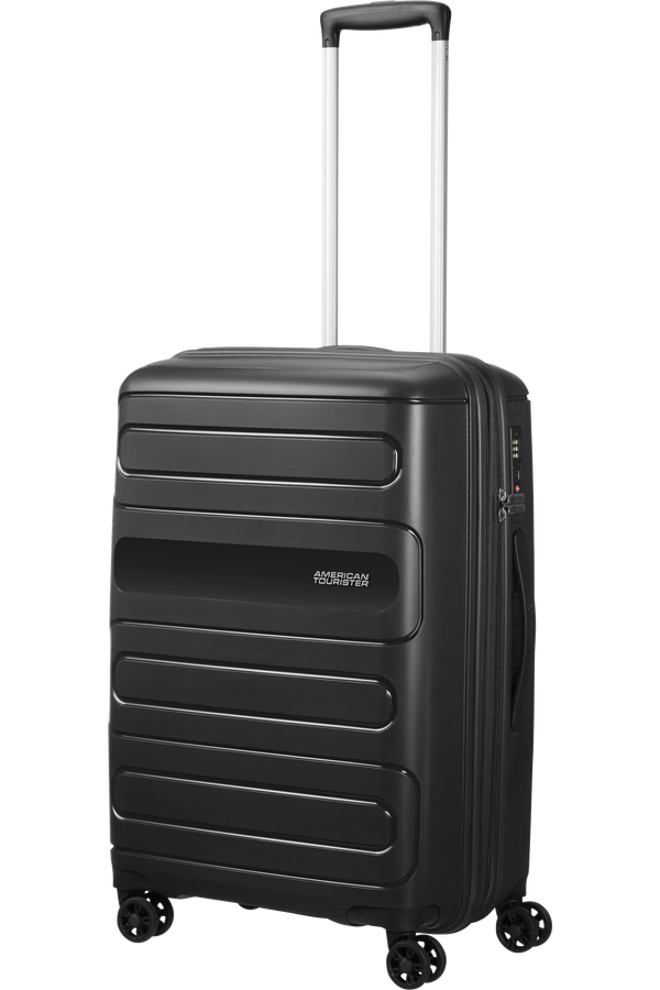 American Tourister Sunside Spinner Expandable 68cm  Black American Tourister Sunside Spinner Expandable 68cm  Black