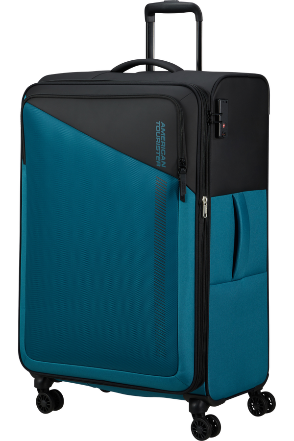 American Tourister Daring Dash Spinner Expandable TSA L  Black/Blue