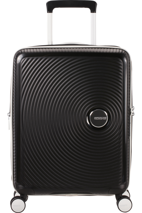 American Tourister Soundbox Spinner TSA Expandable 55cm  Black/White