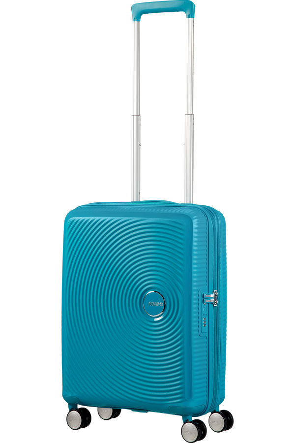 American Tourister Soundbox Spinner Expandable 55cm Summer Blue