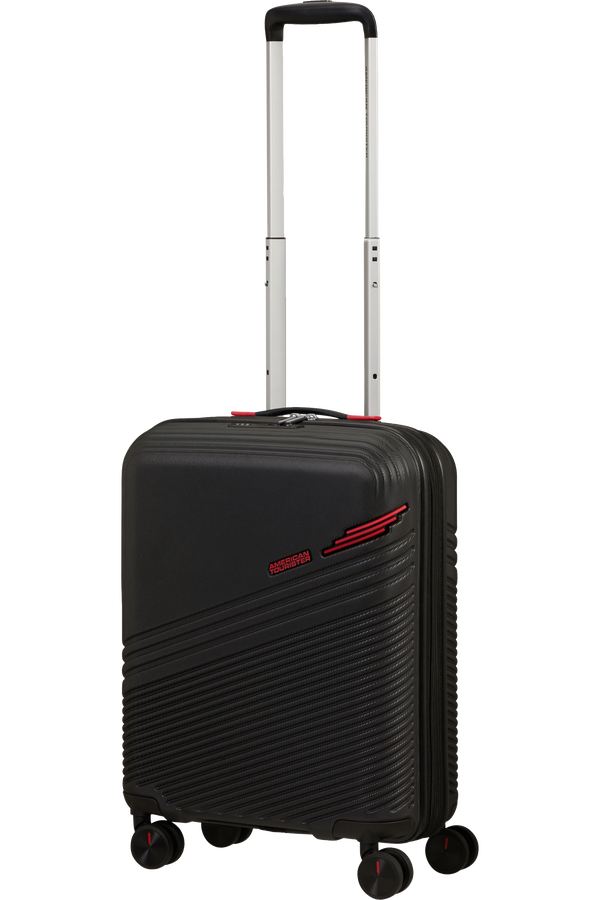 American Tourister Triple Trace Spinner TSA Expandable 55cm  Black/Red