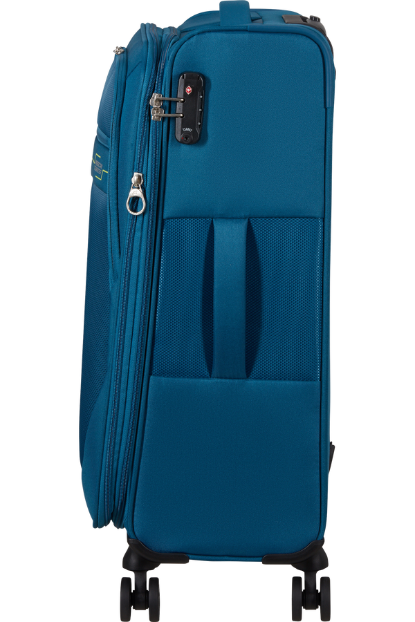 American Tourister Deep Dive Spinner Expandable TSA M  Teal/Lime