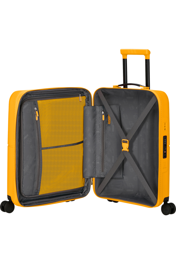 American Tourister DashPop Spinner Expandable TSA 55cm Golden Yellow