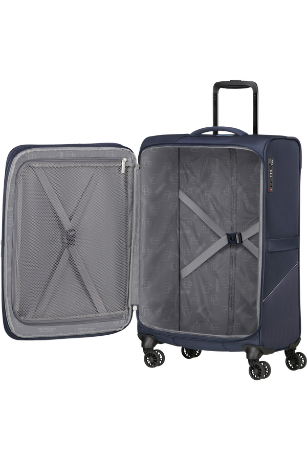 American Tourister SummerRide Spinner M EXP TSA 69cm Navy American Tourister SummerRide Spinner M EXP TSA 69cm Navy