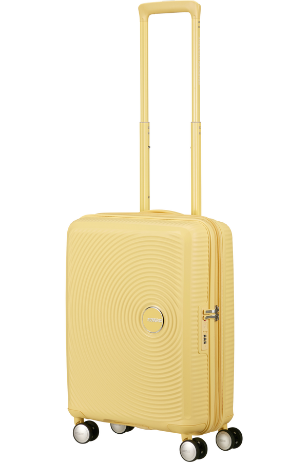 American Tourister SoundBox Spinner TSA Expandable 55cm  Pastel Yellow American Tourister SoundBox Spinner TSA Expandable 55cm  Pastel Yellow