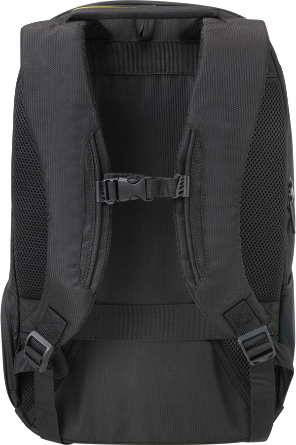 Exec 17.3 midnight black backpack top