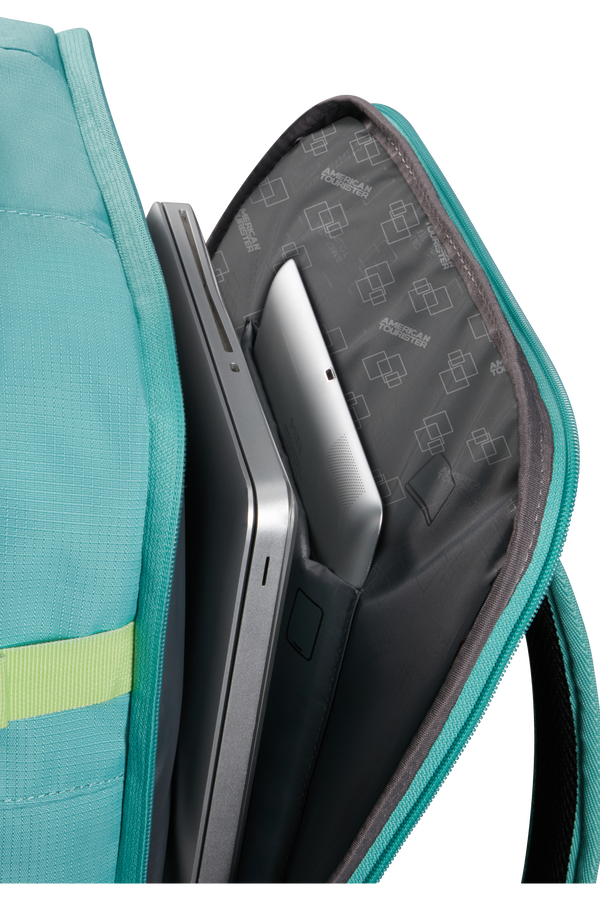 American Tourister Take2cabin Casual Backpack MS  Dusty Turquoise/Lime American Tourister Take2cabin Casual Backpack MS  Dusty Turquoise/Lime