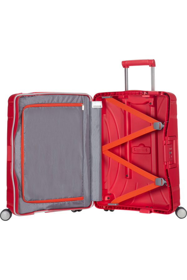 American Tourister Lock'n'Roll 4-wheel cabin baggage Spinner suitcase 40x55x20cm Energetic Red
