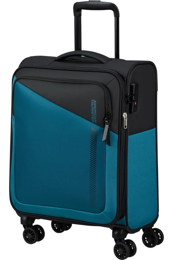 American Tourister Daring Dash Spinner Expandable TSA S  Black/Blue American Tourister Daring Dash Spinner Expandable TSA S  Black/Blue
