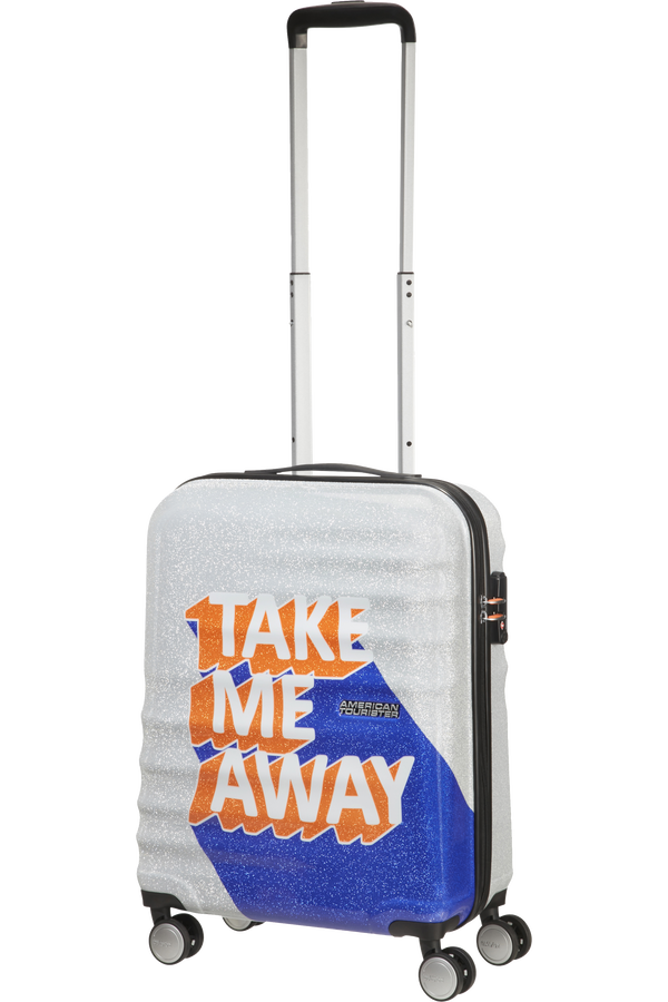 American Tourister Wavebreaker Spinner 55cm  Take Me Away Blue/Orange
