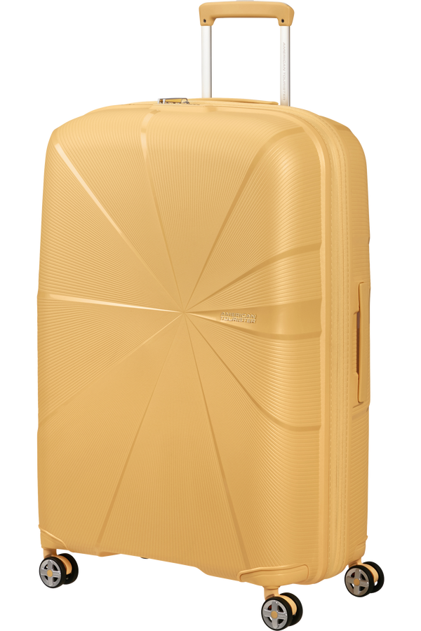 American Tourister StarVibe Spinner Expandable TSA 77cm  Metallic Banana
