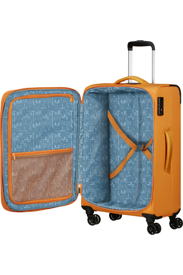 American Tourister Pulsonic Spinner Expandable 68cm  Sunset Yellow American Tourister Pulsonic Spinner Expandable 68cm  Sunset Yellow