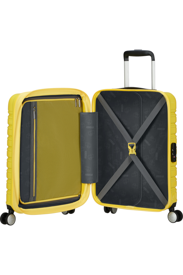 American Tourister Flashline Pop Spinner Exp TSA 55cm  Lemon Yellow