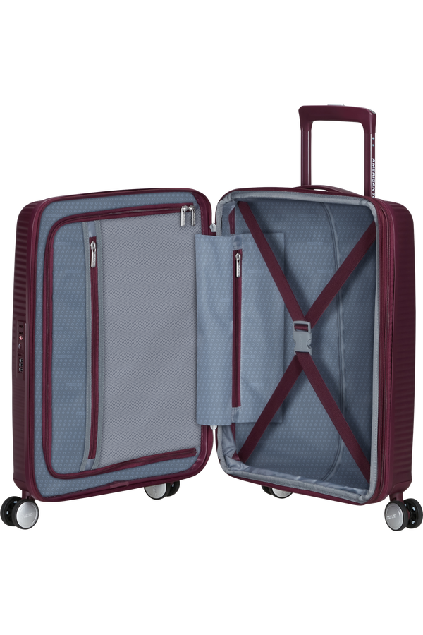 American Tourister SoundBox Spinner TSA Expandable 55cm  Wild Cherry American Tourister SoundBox Spinner TSA Expandable 55cm  Wild Cherry