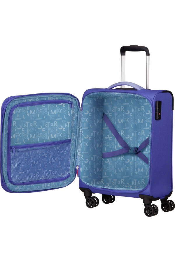 American tourister purple trolley bag hotsell