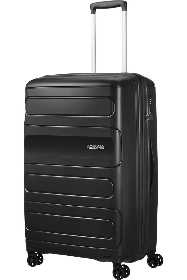 American Tourister Sunside Spinner Expandable 77cm  Black American Tourister Sunside Spinner Expandable 77cm  Black