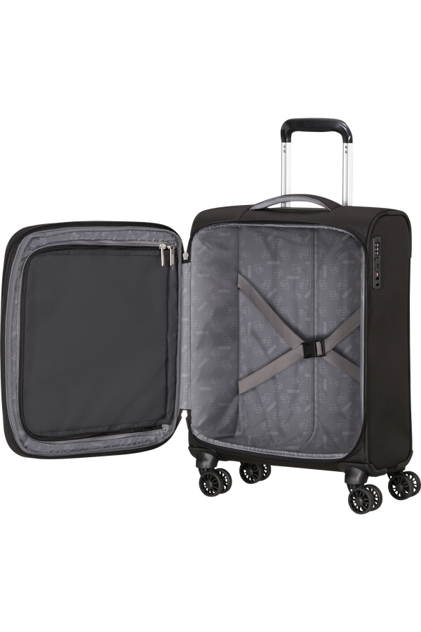 American Tourister Cloudrider Spinner EXP TSA S  Jet Black
