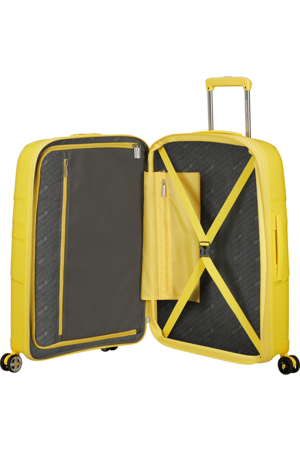 American Tourister Starvibe Spinner Expandable TSA 67cm Electric Lemon