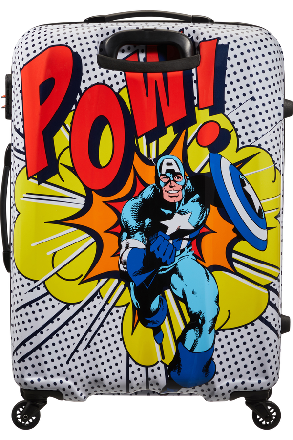 American Tourister Marvel Legends Spinner Alfatwist 75cm  Captain America Pop Art