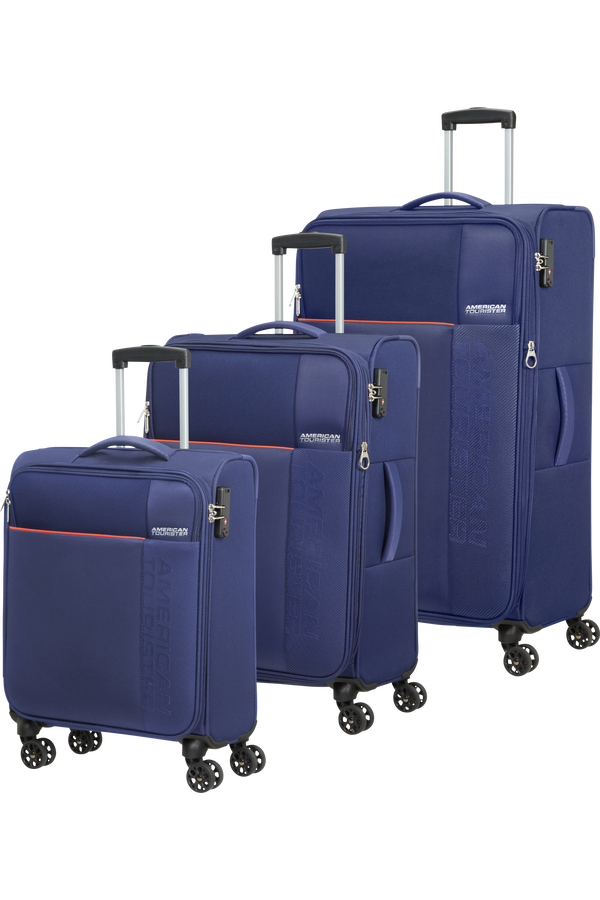 American Tourister Fun Cruise 3 PC Set A  Navy/Orange