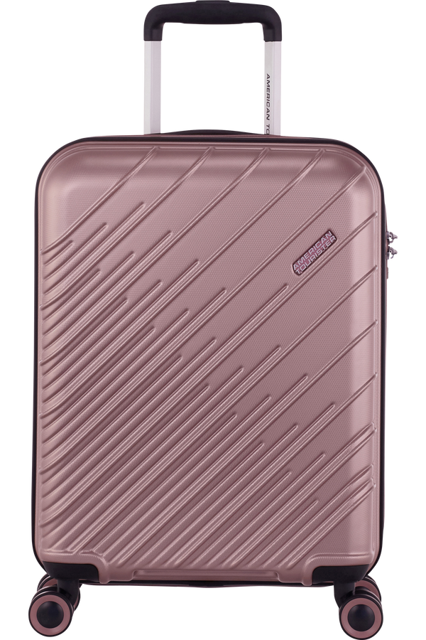 American tourister rose clearance gold luggage