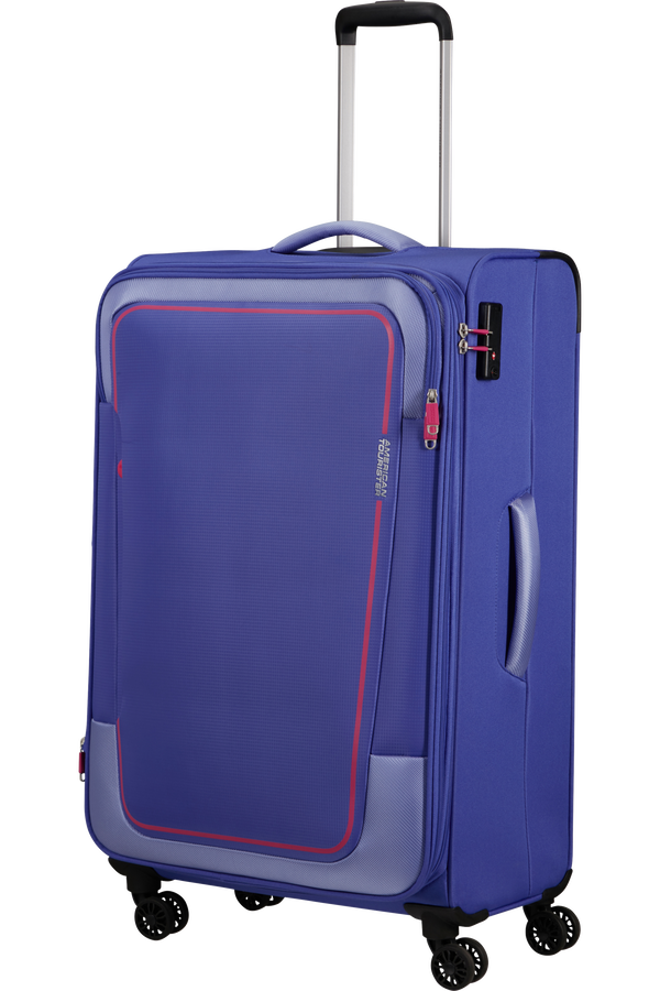 American tourister purple trolley bag sales
