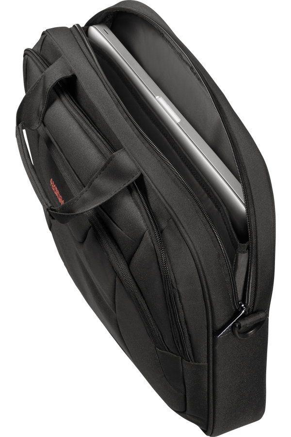 American Tourister At Work Laptop Bag  15.6inch Black/Orange