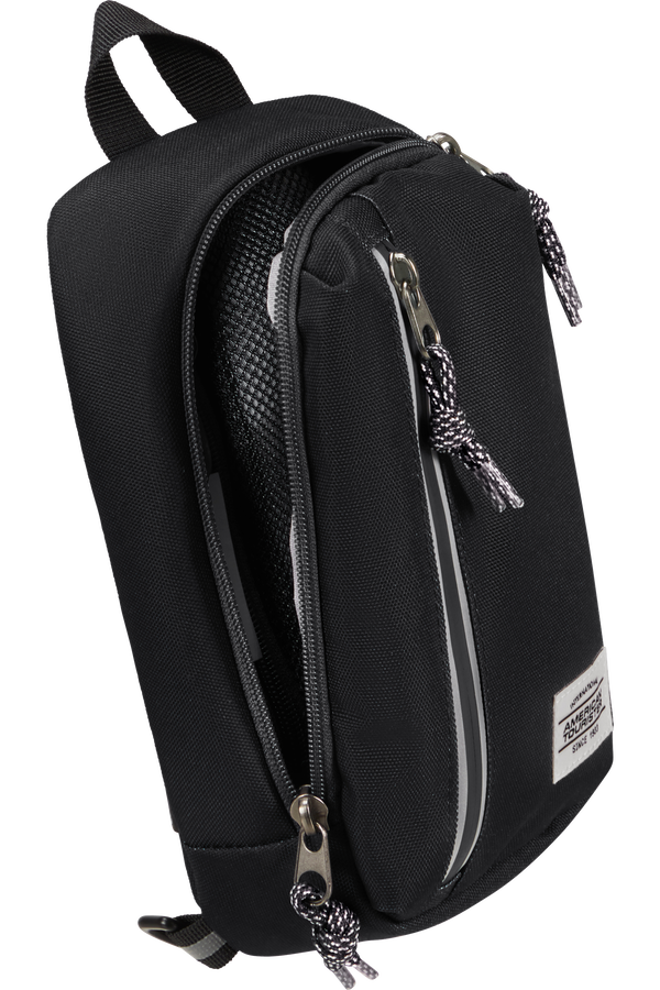 American Tourister Brightup Sling Bag Zip  Black American Tourister Brightup Sling Bag Zip  Black