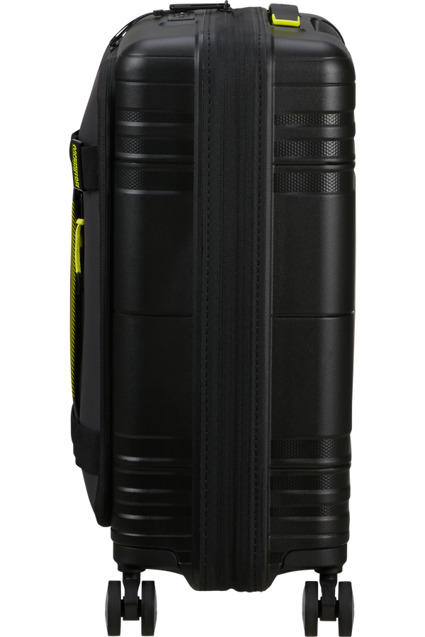 American Tourister Hello Cabin Spinner Exp Coated 55cm  Black/Lime