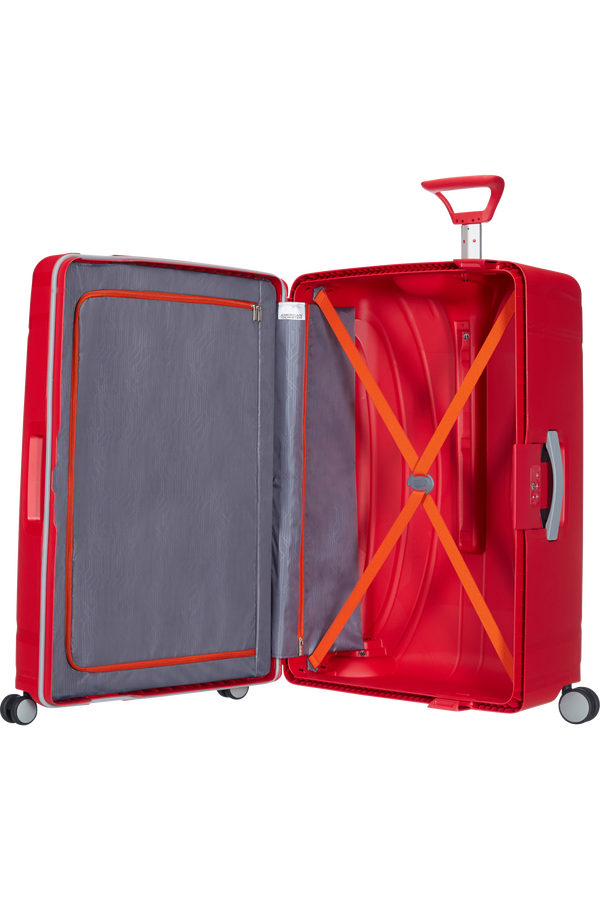American Tourister Lock'n'Roll 4-wheel Spinner 75cm large suitcase Energetic Red