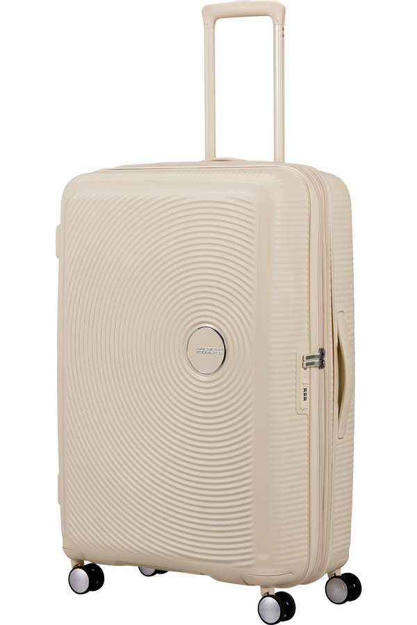 American Tourister SoundBox Spinner TSA Expandable 77cm  Coconut Sand