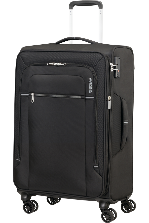 American Tourister Crosstrack Spinner Expandable 67cm  Black/Grey