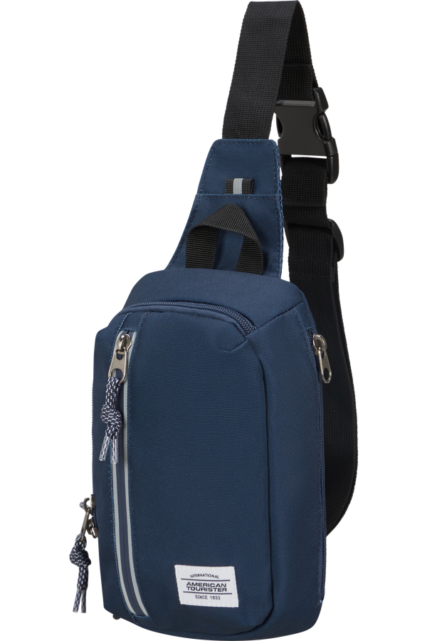 American Tourister Brightup Sling Bag Zip  Navy